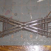 N Scale handlaid crossing