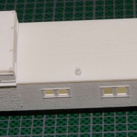 PGE N-scale 3D printed caboose side