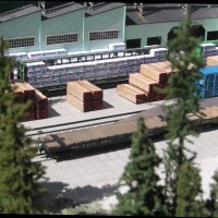 Z Scale Boise Cascade Sawmill Module Shots