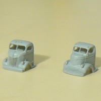 Late 1940's Ford and Chevrolet truck cabs