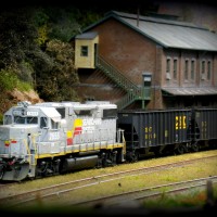 Scenic work in the East Yard