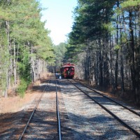 Running around the caboose for the return trip