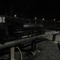 ATSF 495 cooling off after a steam up.