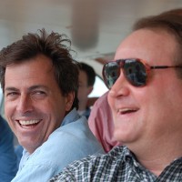 Mike and Tom, enjoying the ride in City of Portland