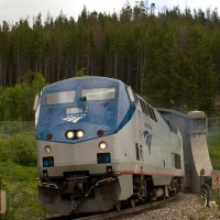 West Bound Amtrak Roaring through July 2011