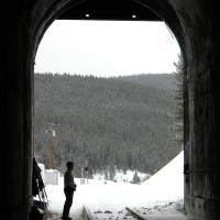 Looking out
