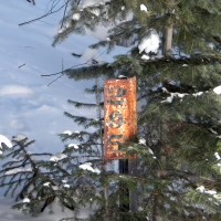 Old mile marker.