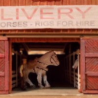 Livery Stable film set