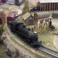rolling past the water tank