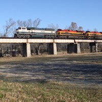 KCS SB Coal loads at Ginger Blue, MO 11-29-2013