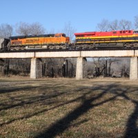 KCS SB Coal loads at Ginger Blue, MO 11-29-2013