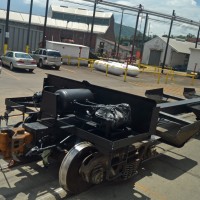 The begining of a 3 bay coal hopper for CSX