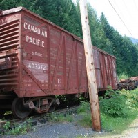 Abandoned CPR Freight cars,