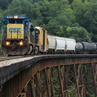 CSXT Q573 southbound in Independence, KY 8-10-14