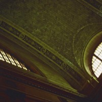 Waiting room ceiling.