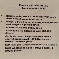 Pacific Electric #1032 - N-scale Minitures by Eric kit