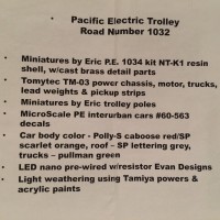 Pacific Electric #1032 - N-scale Minitures by Eric kit