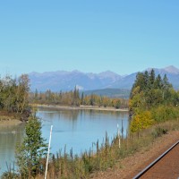 Along the Kicking Horse River