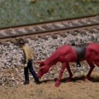 N Scale Cow Boy