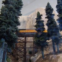 UP 8146 on trestle