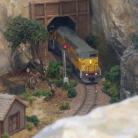 Descending the mountains, through mining country