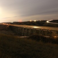 EB stacks coast downgrade over Gassman Coulee Trestle