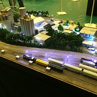 night shot of yard and BRK Kaolin Processing