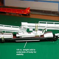 Details on the DC train, Conveyor Car