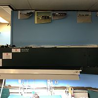 Hiding Track with a high fascia board--Middle view