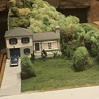 NMRA-IVD Cityscape module, right house, in progress