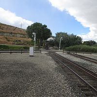 Glenbrook making its final run into the station.