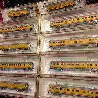 UP set F7 A &B Unit powered, 8cars