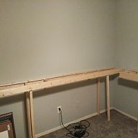 L-Grider support bolted to the wall