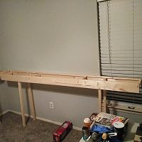 Second L-Grider support bolted to the wall