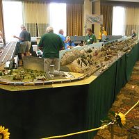 Peninsula Ntrak layout at 2015 NSE convention in Sacramento