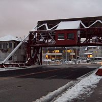 Granite Avenue draw bridge. Looking from Milton, MA