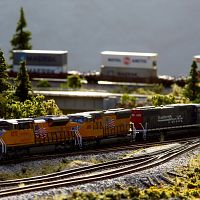UP Intermodal Freight in Donner Pass