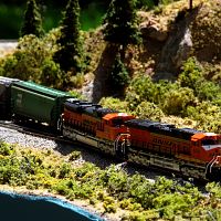 BNSF Grain Train in Donner Pass