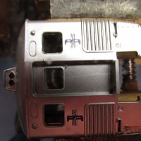 Holes drilled for headlamps