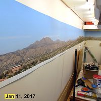 24 feet of back drop installed - Jan 2017