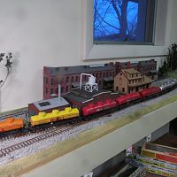 IUnit tank car train passing Franconia Paper.