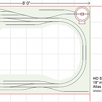 HO Alcove Donut 8'X5½'