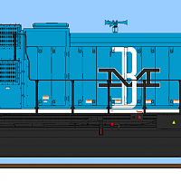 NS Heritage SD70ACe What-If? Boston & Maine McGinnis Livery