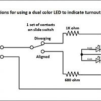 Turnout position indicator circuit
