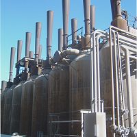 Soaking Pit Smokestacks From SouthWest
