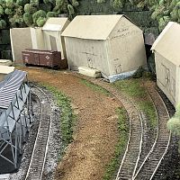 Gravel road and Cardboard Building Mock-ups