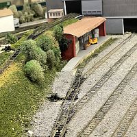 Brick Shed and Ramp from Charging Yard to Upper Level Charging Floor
