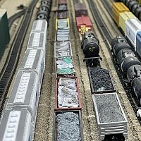 Loads of large scrap in the A Yard