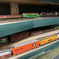 Loads of large scrap staged in ITC Madison Yard  and ATSF Streator Yard