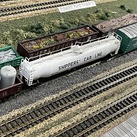 Loads of Large scrap in CNW Marshaltown  Yard